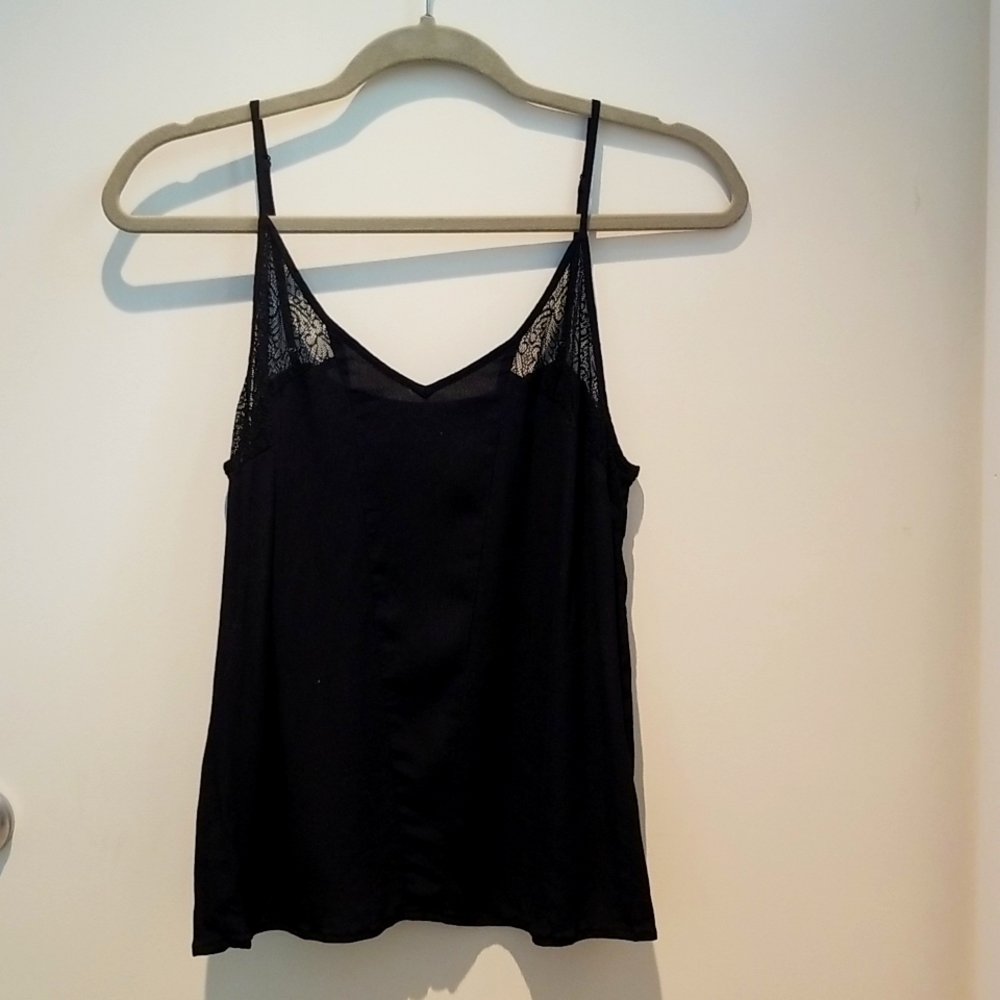 Black Lace Tank Top